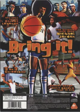 NBA Street box cover back